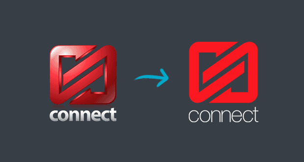 Old CSR Connect logo transitioning to a new, modern version