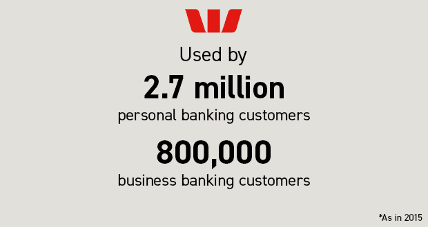 Westpac Live launch usage statistics. 2.7 million personal banking customers and 800000 business banking customers